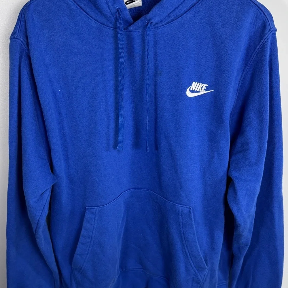 Nike Swoosh Hoodie Blue Size Large